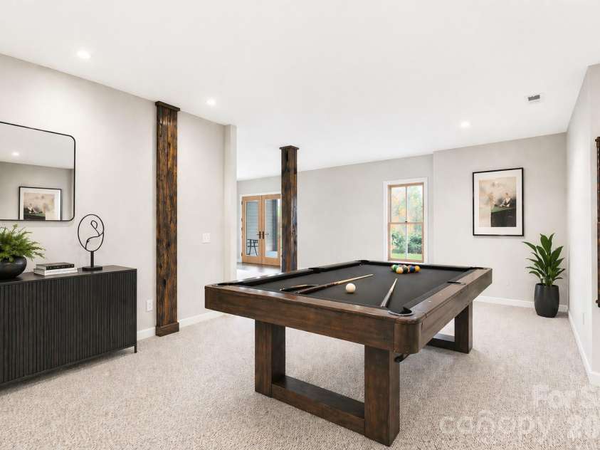 2320 Evans Road, Hendersonville, NC 28739.  MLS# CAR4366664, YatesRealty ID 15670. Billiard Room - Virtually staged