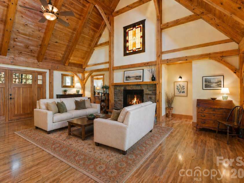2320 Evans Road, Hendersonville, NC 28739.  MLS# CAR4366664, YatesRealty ID 15670. Great Room - Virtually staged