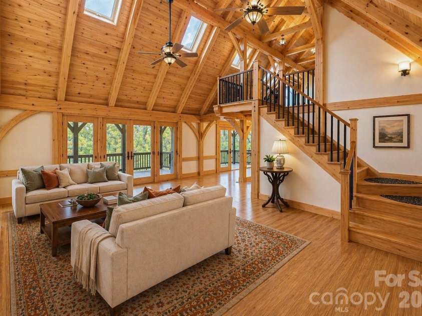 2320 Evans Road, Hendersonville, NC 28739.  MLS# CAR4366664, YatesRealty ID 15670. Great Room - Virtually staged