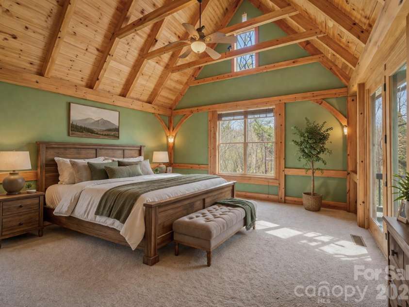 2320 Evans Road, Hendersonville, NC 28739.  MLS# CAR4366664, YatesRealty ID 15670. Primary Suite - Virtually staged