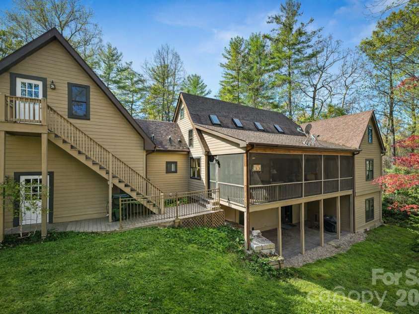 2320 Evans Road, Hendersonville, NC 28739.  MLS# CAR4366664, YatesRealty ID 15670. Rear Elevation