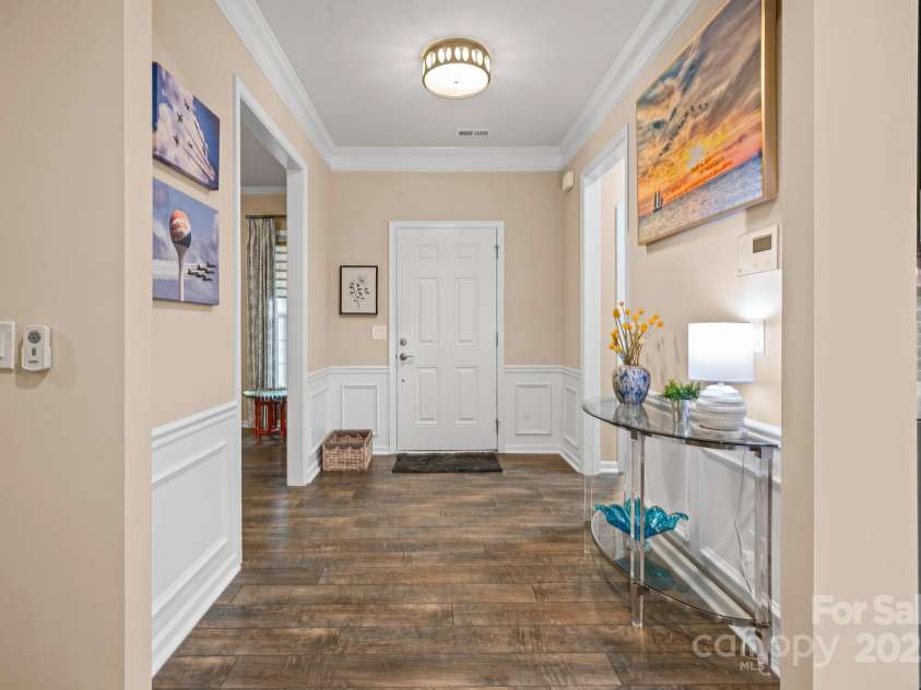 310 Burr Court, Fort Mill, SC 29715.  MLS# CAR4325975, YatesRealty ID 15678. Front foyer view from Kitchen