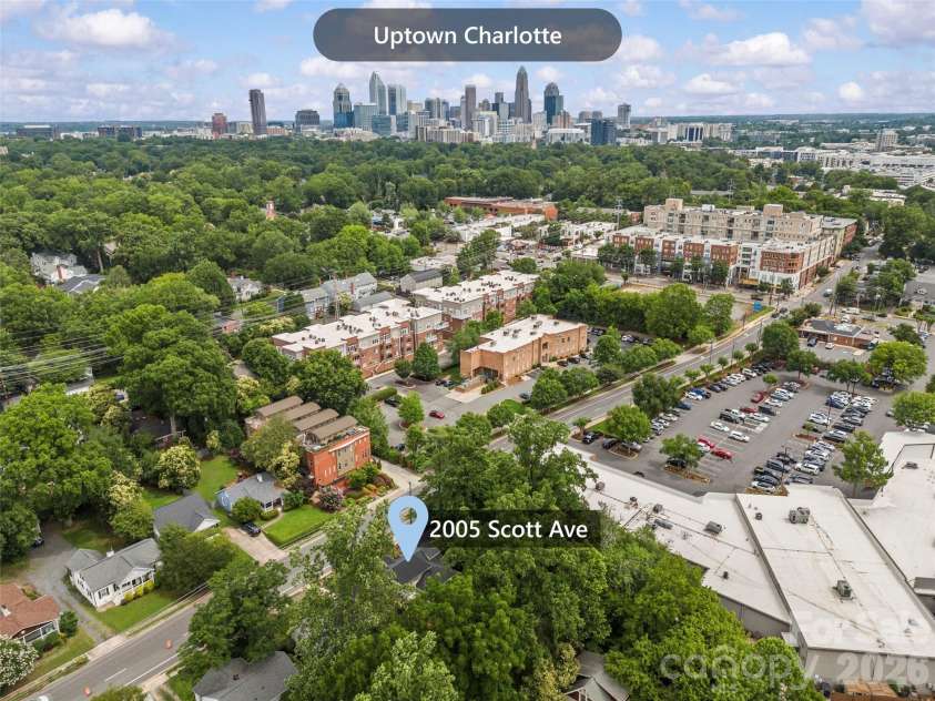 2005 Scott Avenue, Charlotte, NC 28203.  MLS# CAR4360513, YatesRealty ID 15680. 