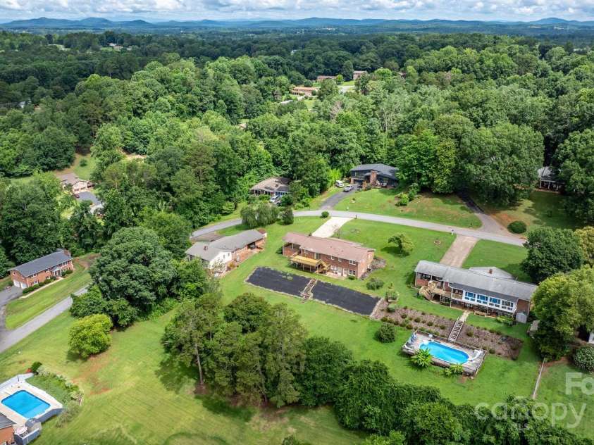 114 Joe Teague Road, Hickory, NC 28601.  MLS# CAR4276648, YatesRealty ID 15681. Aerial View from the Back