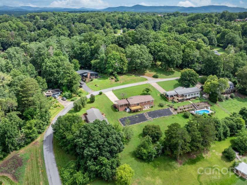 114 Joe Teague Road, Hickory, NC 28601.  MLS# CAR4276648, YatesRealty ID 15681. Aerial View from the Back