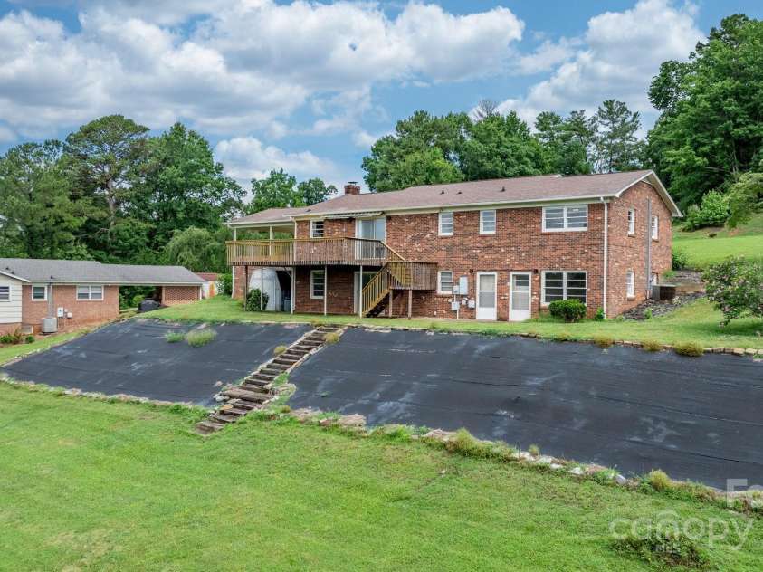 114 Joe Teague Road, Hickory, NC 28601.  MLS# CAR4276648, YatesRealty ID 15681. Back Yard (already prepped for rock or landscaping to be added)