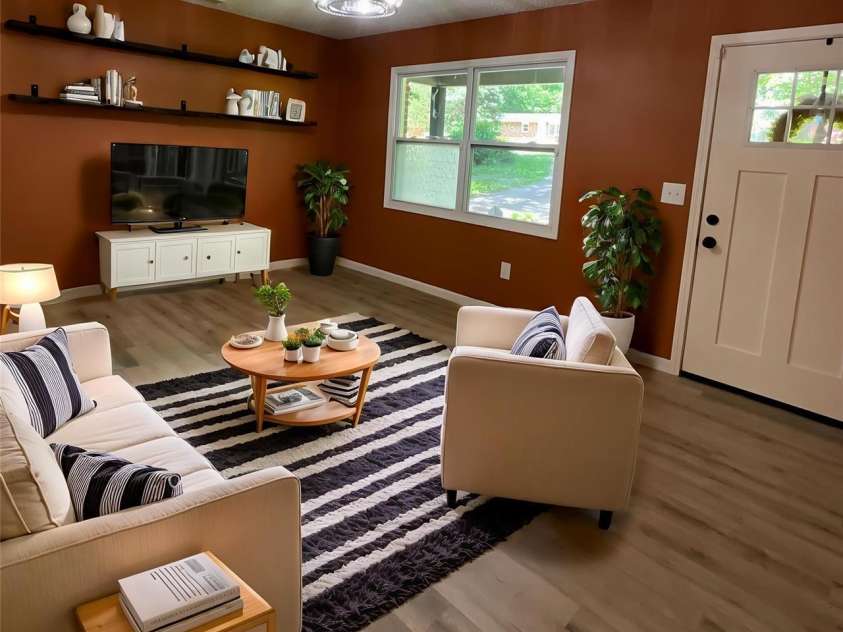 152 Mountainview Street, Forest City, NC 28043.  MLS# CAR4282439, YatesRealty ID 15683. Virtually staged as Living area