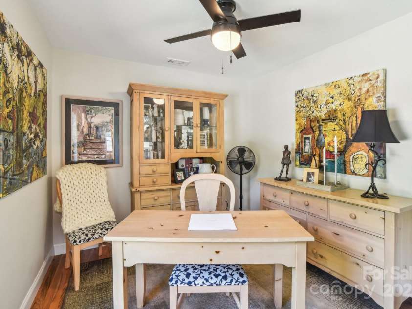 9 Circle Drive, Black Mountain, NC 28711.  MLS# CAR4260626, YatesRealty ID 15687. Second bedroom, being used as an office right now.