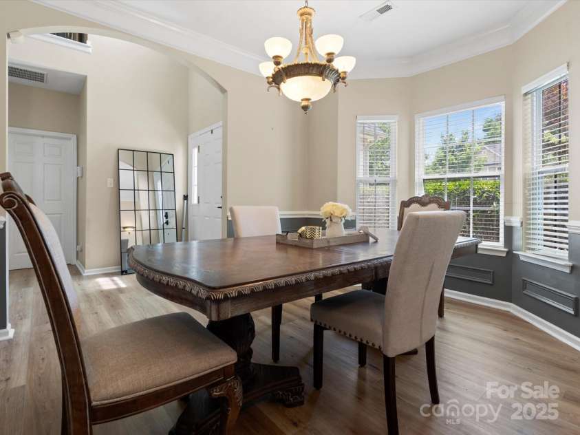 1051 Streamlet Way, Monroe, NC 28110.  MLS# CAR4259540, YatesRealty ID 15694. Dining room.
