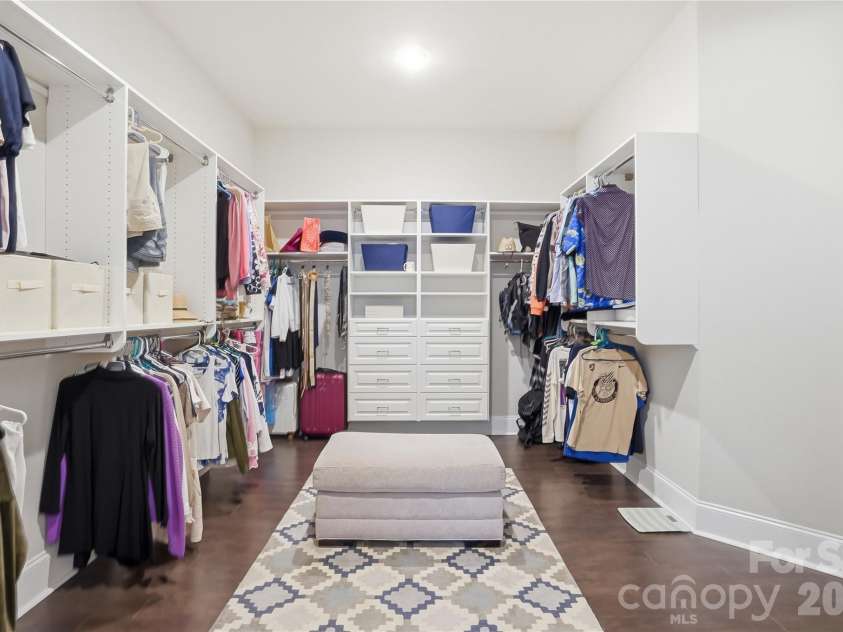 124 Shimmerlake Lane, Belmont, NC 28012.  MLS# CAR4372639, YatesRealty ID 15698. Large Primary Closet with great storage