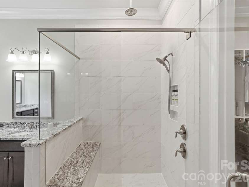 124 Shimmerlake Lane, Belmont, NC 28012.  MLS# CAR4372639, YatesRealty ID 15698. Primary Shower
