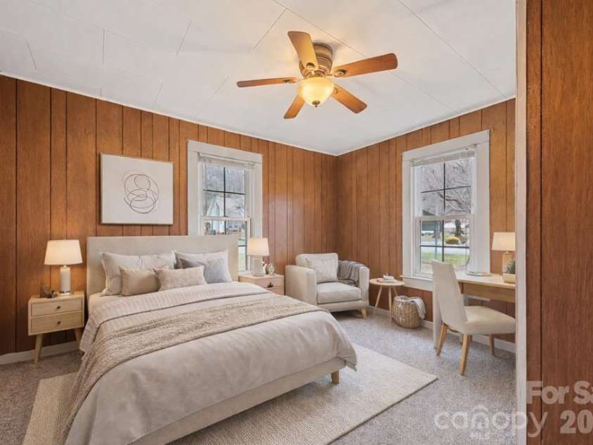1124 Skyland Drive, Sylva, NC 28779.  MLS# CAR4342310, YatesRealty ID 15717. Bedroom 1 virtual staging