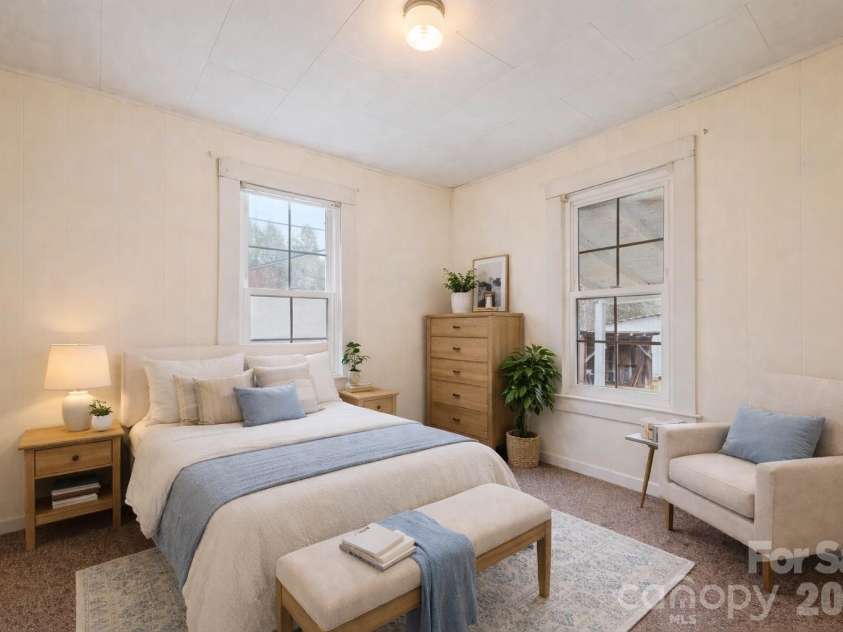 1124 Skyland Drive, Sylva, NC 28779.  MLS# CAR4342310, YatesRealty ID 15717. Bedroom 2 virtual staging