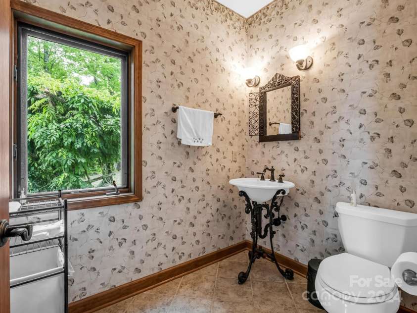 428 Devils Hole Road, Rosman, NC 28772.  MLS# CAR4138356, YatesRealty ID 1572. 1/2 bath main level