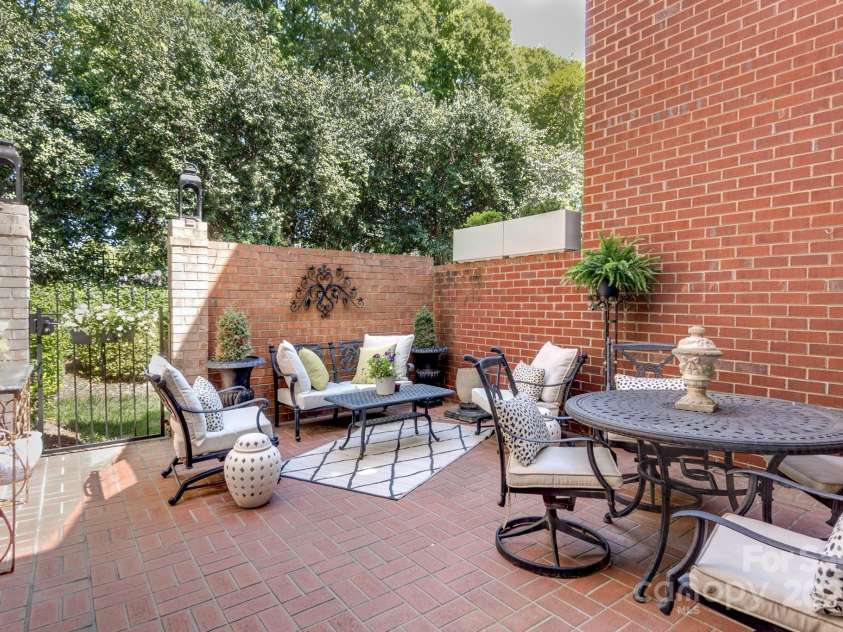 6231 Wakehurst Road, Charlotte, NC 28226.  MLS# CAR4249414, YatesRealty ID 15750. Private brick patio with gas grill hook up