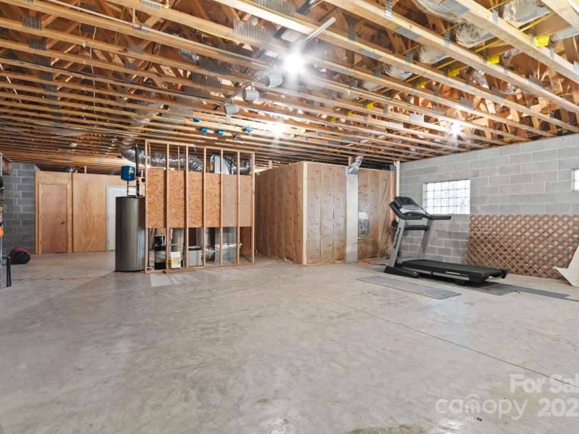 3670 Maple Creek Road, Rutherfordton, NC 28139.  MLS# CAR4247174, YatesRealty ID 15753. Amazing Basement Storage or Exercise Area