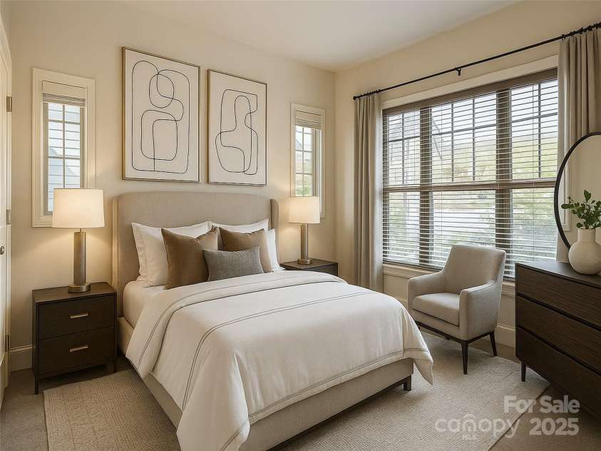 19 Tudor Way, Black Mountain, NC 28711.  MLS# CAR4248012, YatesRealty ID 15755. Main Level Bedroom Virtually Staged