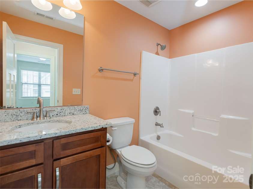 19 Tudor Way, Black Mountain, NC 28711.  MLS# CAR4248012, YatesRealty ID 15755. Upper Level Guest bathroom
