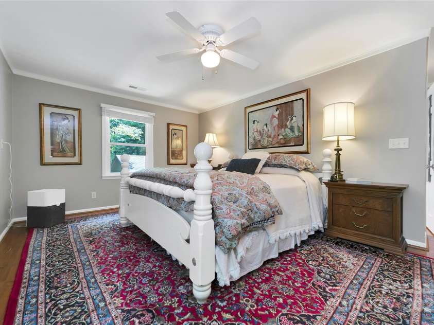 95 Ridgewood Place, Brevard, NC 28712.  MLS# CAR4235574, YatesRealty ID 15757. Primary bedroom