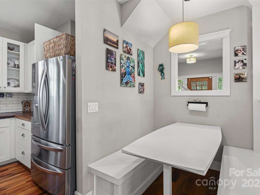 106 4th Street, Black Mountain, NC 28711.  MLS# CAR4252356, YatesRealty ID 15758. Breakfast nook off Kitchen