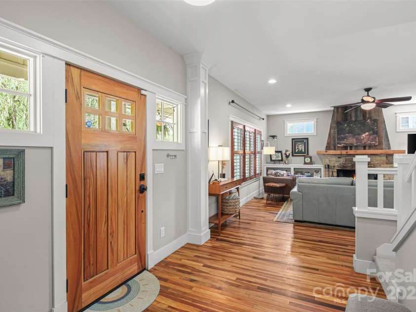 106 4th Street, Black Mountain, NC 28711.  MLS# CAR4252356, YatesRealty ID 15758. Front Entrance