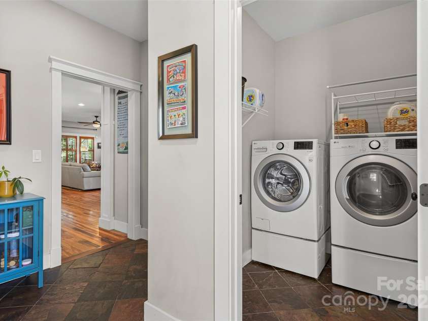 106 4th Street, Black Mountain, NC 28711.  MLS# CAR4252356, YatesRealty ID 15758. Laundry on Main