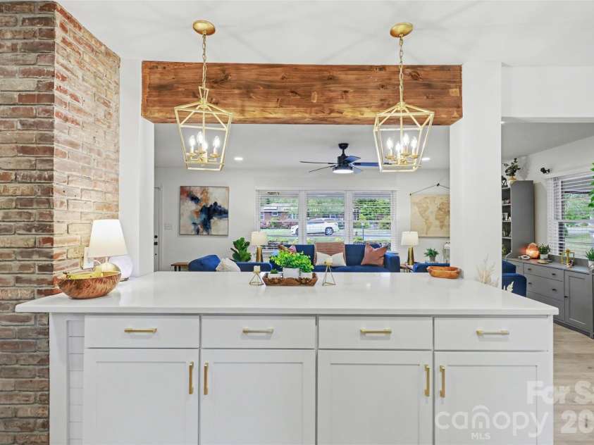 1209 Arbor Drive, Salisbury, NC 28144.  MLS# CAR4371444, YatesRealty ID 15760. View from kitchen into living area