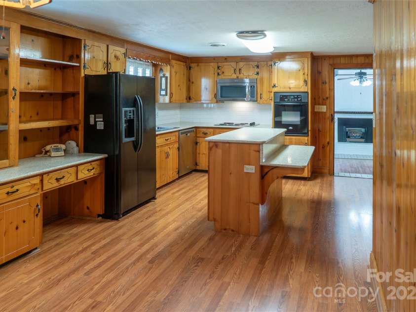 6487 OLD NC 18 Road, Connelly Springs, NC 28612.  MLS# CAR4263959, YatesRealty ID 15768. Kitchen has abundance of cabinets and built-ins!