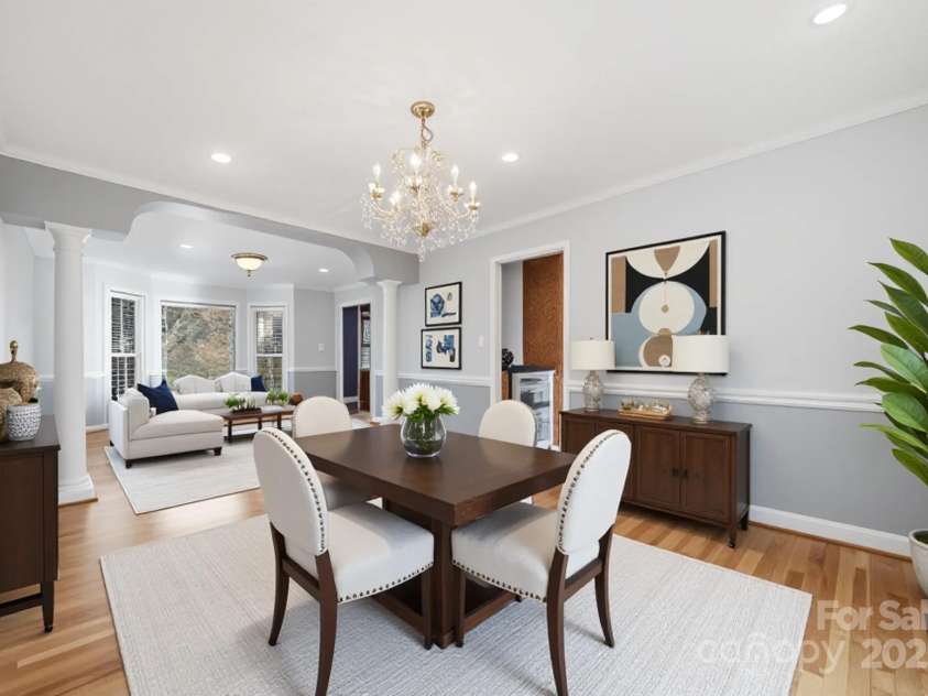 133 37th Avenue Place, Hickory, NC 28601.  MLS# CAR4328707, YatesRealty ID 15772. Dining Virtually Staged