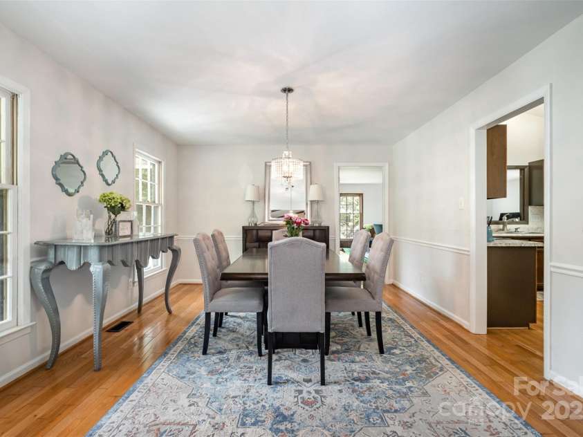 8544 Houston Ridge Road, Charlotte, NC 28277.  MLS# CAR4256177, YatesRealty ID 15774. Large dining space off the living room and kitchen.