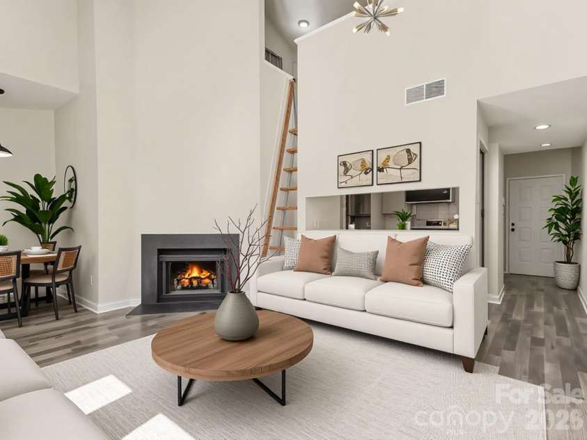 306 Cedar Street, Charlotte, NC 28202.  MLS# CAR4373227, YatesRealty ID 15776. Virtually staged