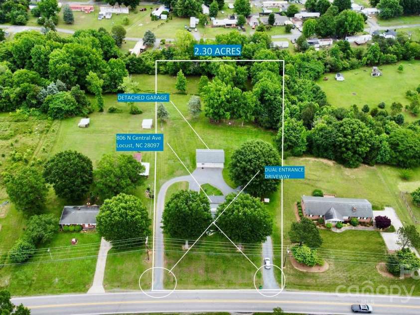 806 Central Avenue, Locust, NC 28097.  MLS# CAR4259059, YatesRealty ID 15776. 