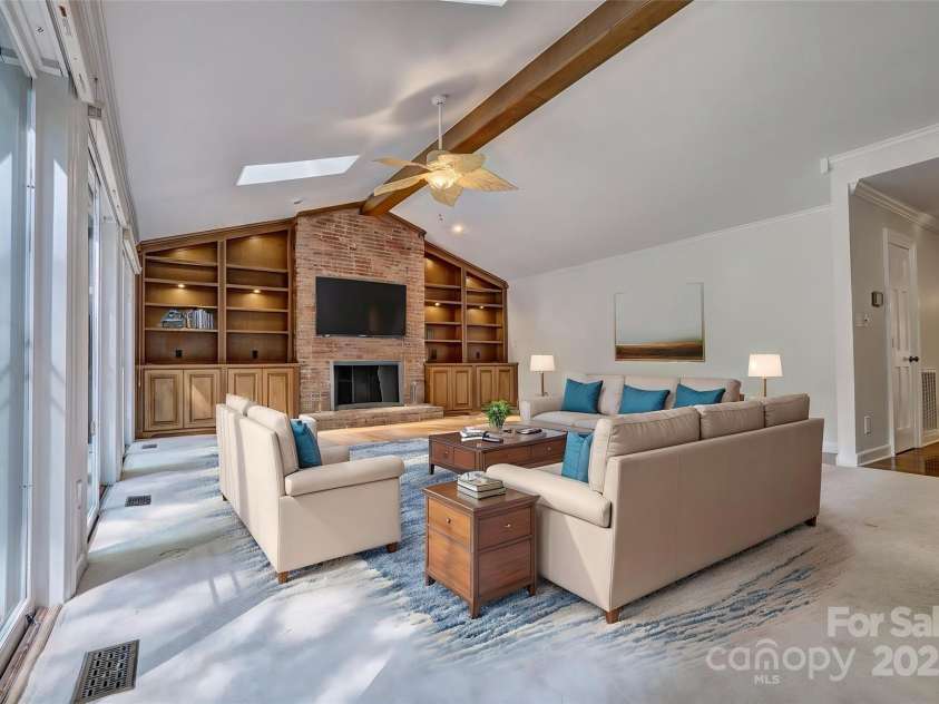 46 Timberidge Drive, Lake Wylie, SC 29710.  MLS# CAR4257088, YatesRealty ID 15789. Virtually staged great room