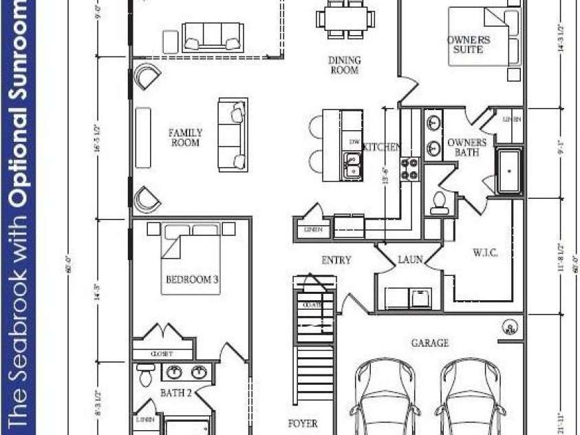 700 Sunset Pointe Drive, Salisbury, NC 28146.  MLS# CAR4240094, YatesRealty ID 15796. Floor plan sales collateral - for informational purposes/plan to be built site specific