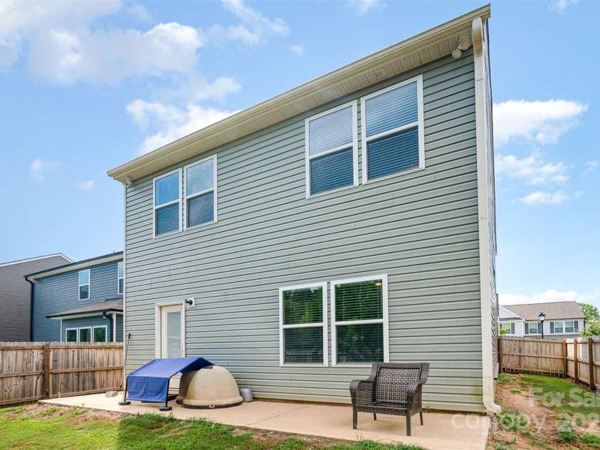 839 Foxglove Lane, York, SC 29745.  MLS# CAR4275327, YatesRealty ID 1580. Back of the house