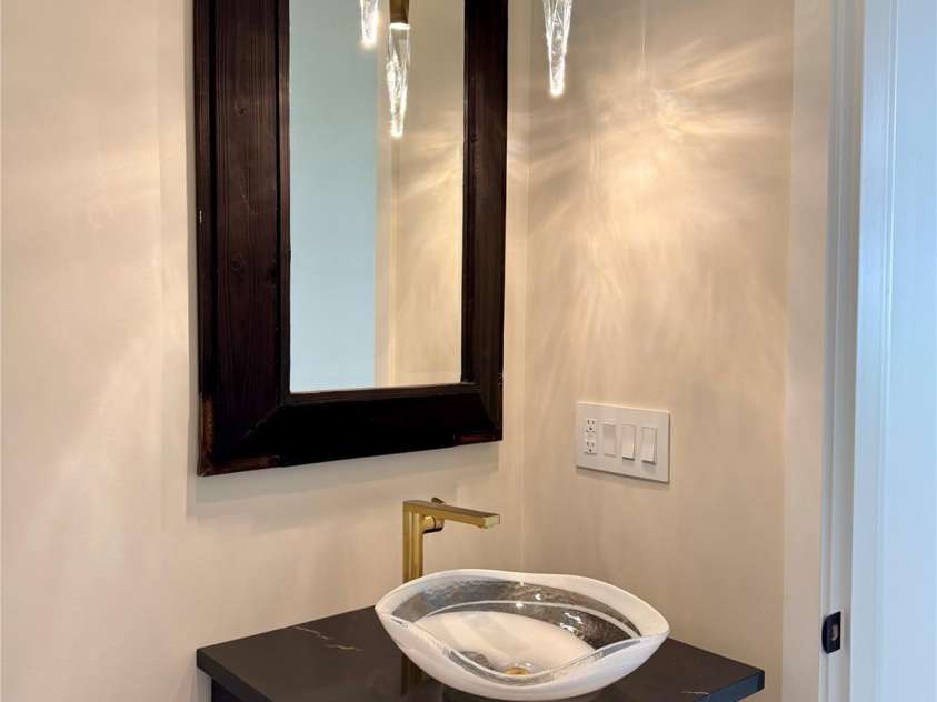 159 Marble Heights Trail, Hendersonville, NC 28791.  MLS# CAR4210966, YatesRealty ID 15800. Powder room with luxury finishes.