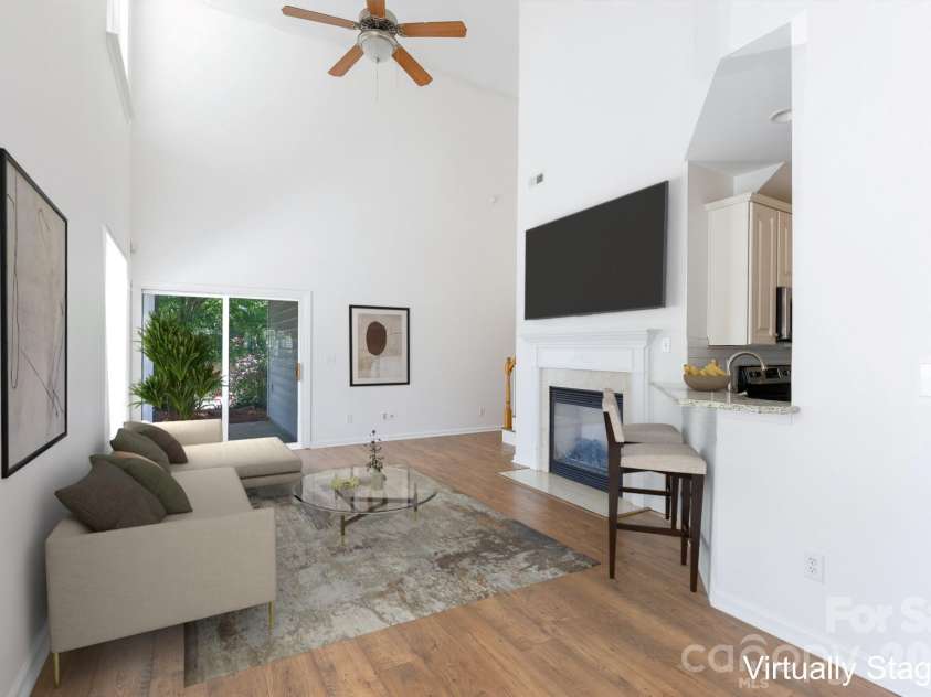 2905 Sedona Place, Fort Mill, SC 29708.  MLS# CAR4372457, YatesRealty ID 15813. Living Room Virtually Staged