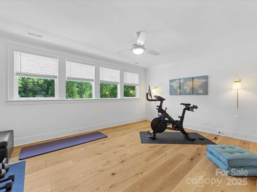 1614 Brook Road, Charlotte, NC 28205.  MLS# CAR4250805, YatesRealty ID 15823. Bedroom/Workout space