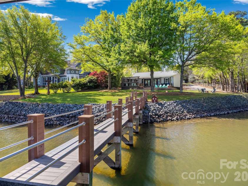 5280 Masons Ferry Road, Clover, SC 29710.  MLS# CAR4366323, YatesRealty ID 15826. Custom Dock Walkway with lighting