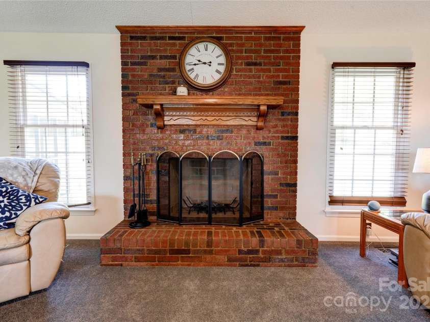 108 Windy Hill Drive, Cherryville, NC 28021.  MLS# CAR4254953, YatesRealty ID 15833. Fireplace