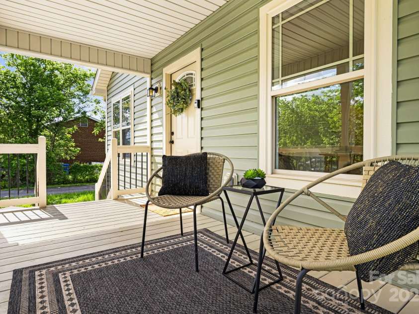 302 Hazel Mill Road, Asheville, NC 28806.  MLS# CAR4253738, YatesRealty ID 15848. Covered Front Porch