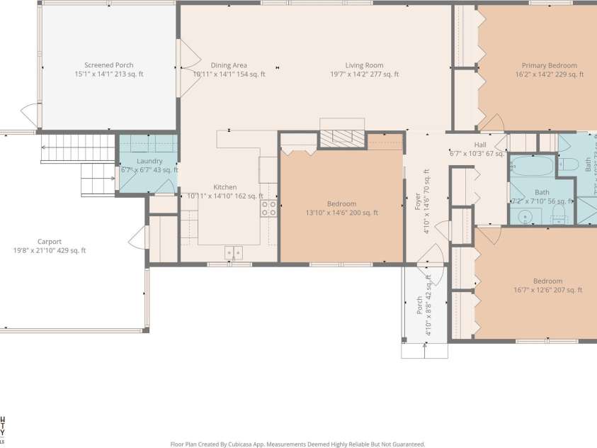 100 Hummingbird Lane, Columbus, NC 28722.  MLS# CAR4373226, YatesRealty ID 15857. Floorplan