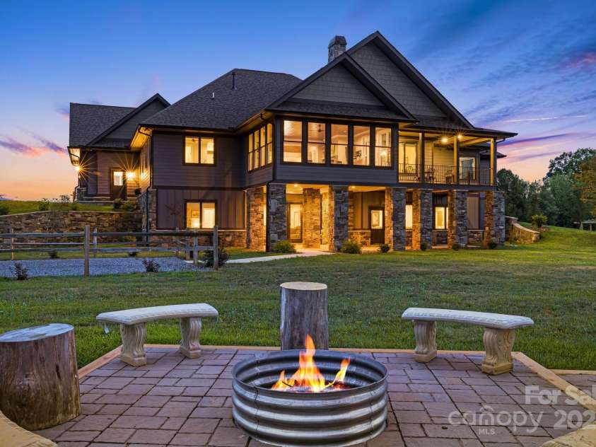360 Turkey Branch Road, Mars Hill, NC 28754.  MLS# CAR4218460, YatesRealty ID 1586. Outdoor fire pit