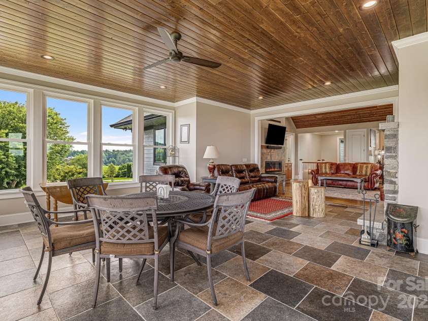 360 Turkey Branch Road, Mars Hill, NC 28754.  MLS# CAR4218460, YatesRealty ID 1586. Sunroom