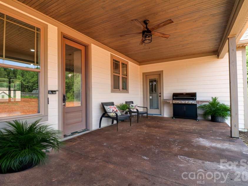 1070 Castle Mill Lane, Salisbury, NC 28145.  MLS# CAR4275471, YatesRealty ID 15868. Virtually Staged back porch