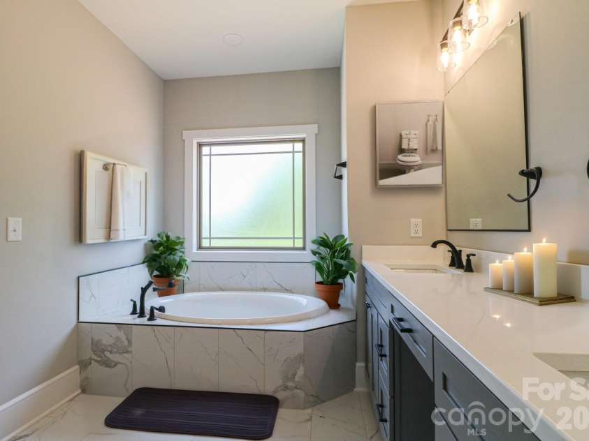 1070 Castle Mill Lane, Salisbury, NC 28145.  MLS# CAR4275471, YatesRealty ID 15868. Virtually Staged Master Bath