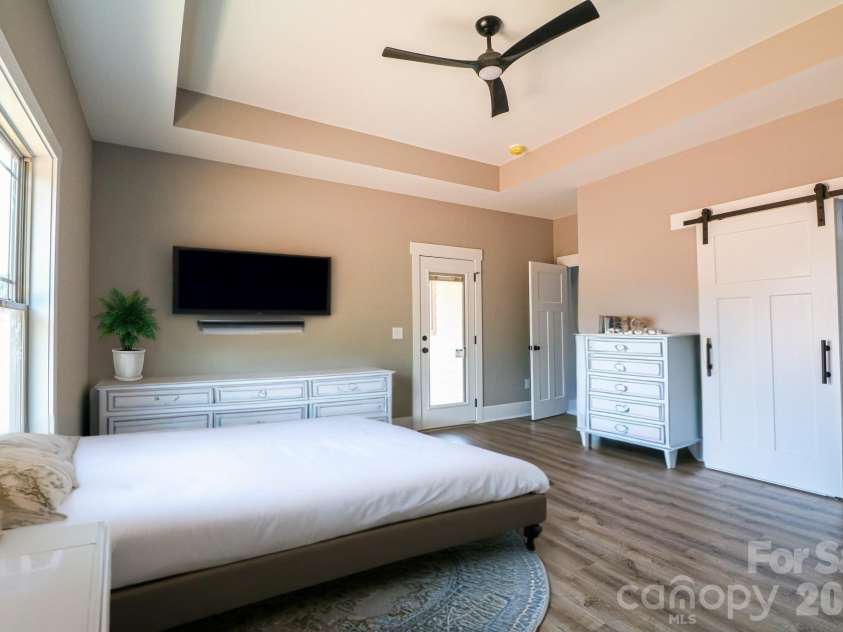 1070 Castle Mill Lane, Salisbury, NC 28145.  MLS# CAR4275471, YatesRealty ID 15868. Virtually staged Master bedroom
