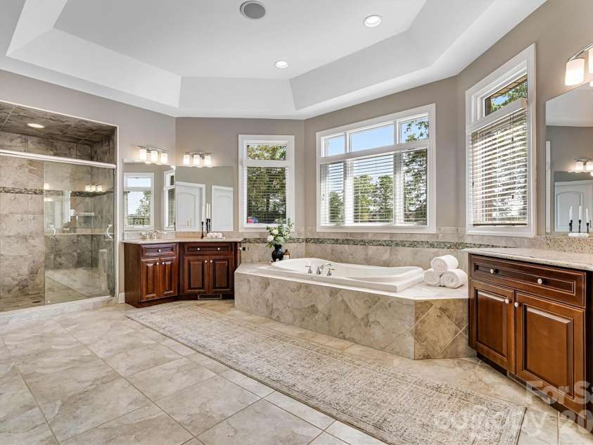 4202 54th Avenue, Hickory, NC 28601.  MLS# CAR4365981, YatesRealty ID 15875. Primary Ensuite/Lake View with 2 Walk-In Custom Closets 