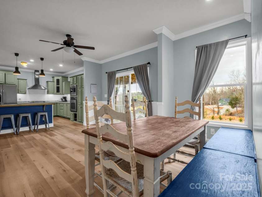 135 Dakota Hill Lane, Mill Spring, NC 28756.  MLS# CAR4229222, YatesRealty ID 15880. Dining Room looking towards Kitchen