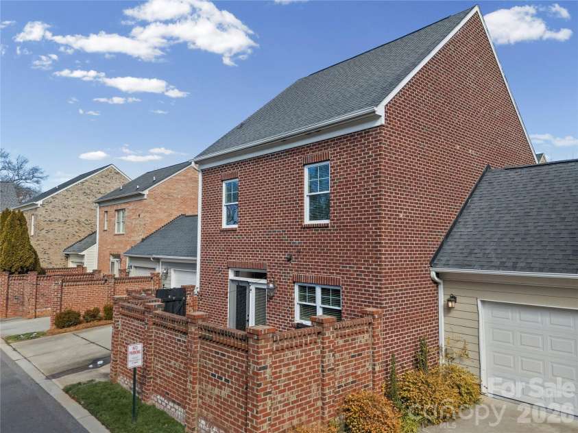 308 Rosemont Row, Belmont, NC 28012.  MLS# CAR4343510, YatesRealty ID 15883. Rear Elevation with Private Patio / Courtyard.